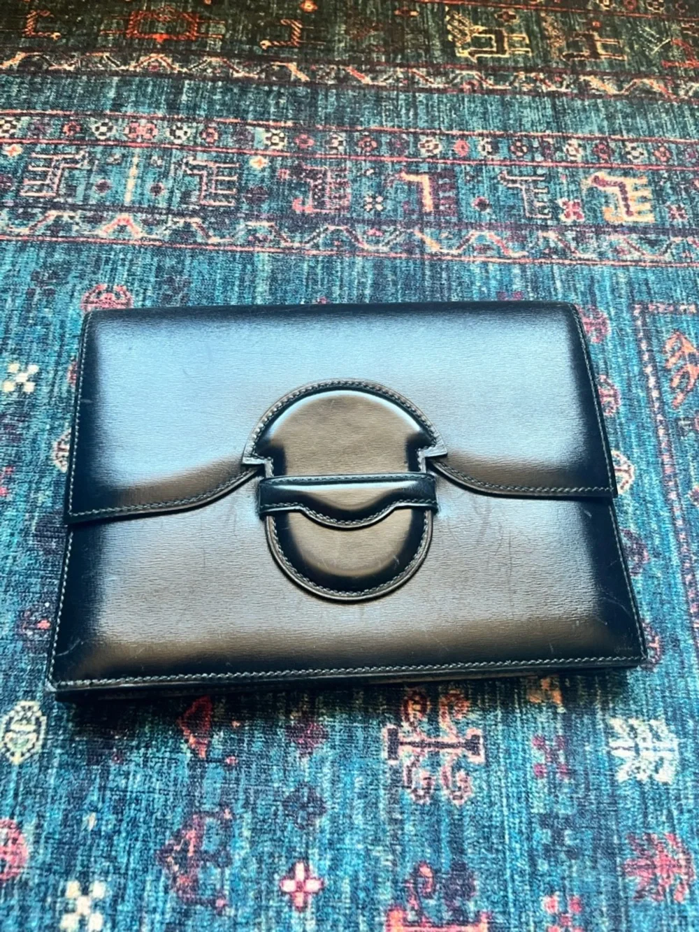 Hermes Faco Clutch in black - Picture 11 of 12